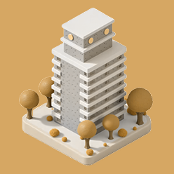 isometric icon a high rise modern a by bnbicons.com 1