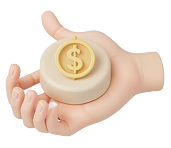 isometric icon cash in hand by bnbicons.com 1